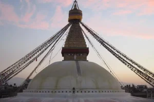 scenic view of Bouddhanath Stupa