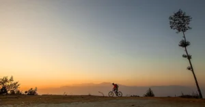 Scenic views of Kathmandu Valley during your mountain biking adventure